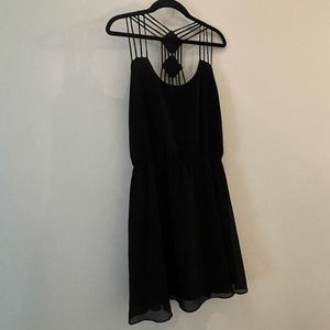 black flowy dress